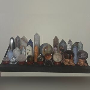Crystal Tower and Sphere Collection